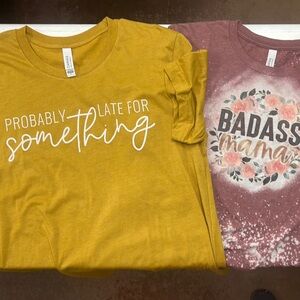 Bella Canvas Size Large Graphic Tee’s